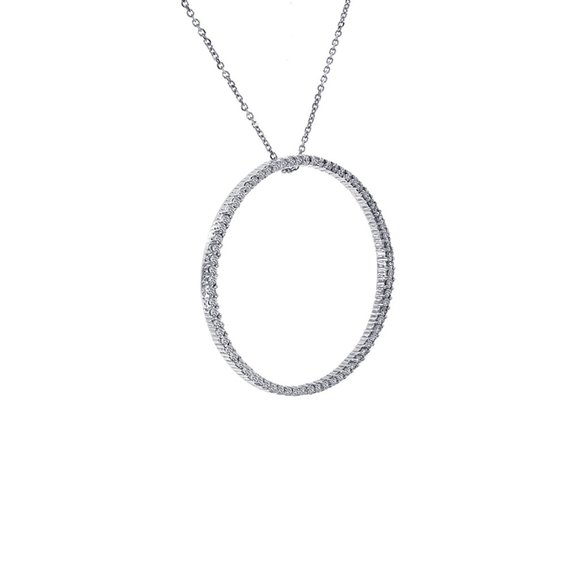 0.75 Carat Diamond Eternity Pendant Necklace - Picture 7 of 10